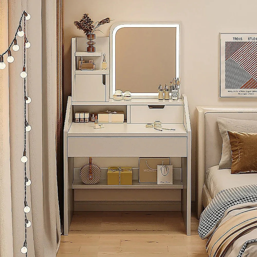 Makeup Vanity Mirror Desk Table with LED Lighting - Mekamart Australia