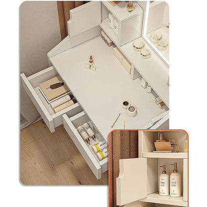 Makeup Vanity Mirror Desk Table with LED Lighting - Mekamart Australia
