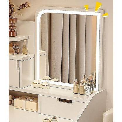 Makeup Vanity Mirror Desk Table with LED Lighting - Mekamart Australia