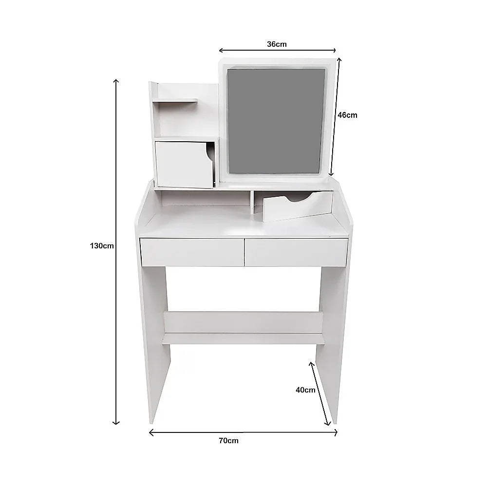 Makeup Vanity Mirror Desk Table with LED Lighting - Mekamart Australia
