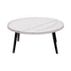 Oval Coffee Table Mid Century Modern Minimalist Display - Mekamart Australia