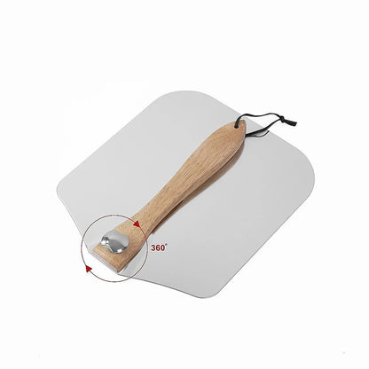 Pizza Peel Paddle w/ Foldable Handle for Baking Oven & Grill Aluminium - Mekamart Australia