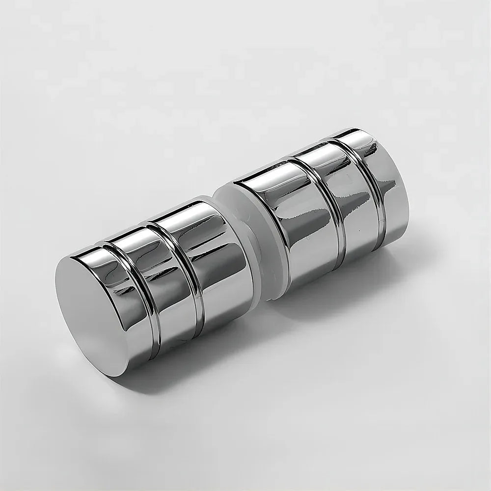 Brass Shower Door Round Knob Handle in Chrome - Mekamart Australia