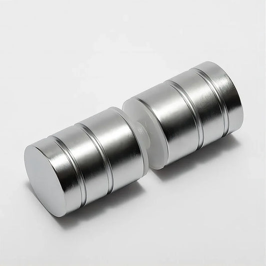 Brass Shower Door Round Knob Handle in Nickel - Mekamart Australia