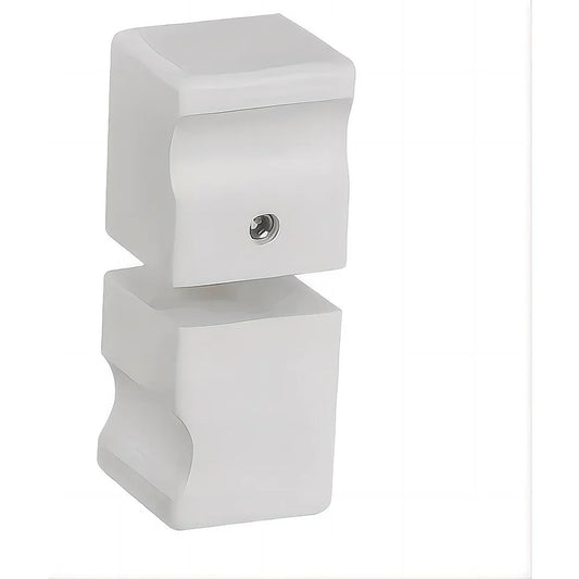 Brass Shower Door Square knob Handle in White - Mekamart Australia
