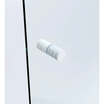 Brass Shower Door Round Knob Handle in White - Mekamart Australia