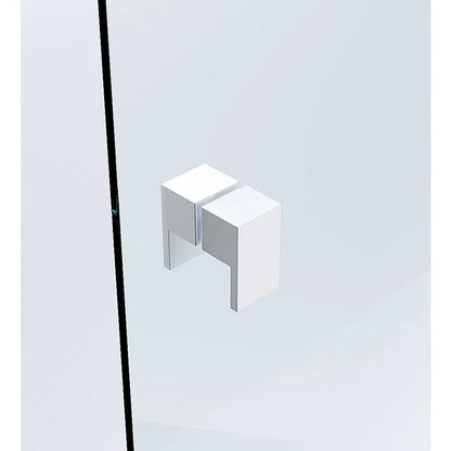 Brass Shower Door Square double pull Handle in White - Mekamart Australia