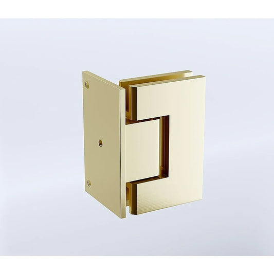 90° Brass Glass Shower Door L-Hinge in Gold - Mekamart Australia