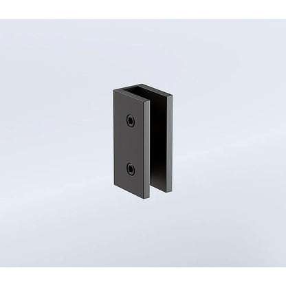 Glass-to-wall/floor Shower Screen U-bracket in Black - Mekamart Australia