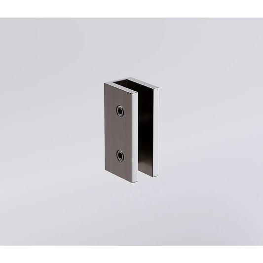 Glass-to-wall/floor Shower Screen U-bracket in Gunmetal - Mekamart Australia
