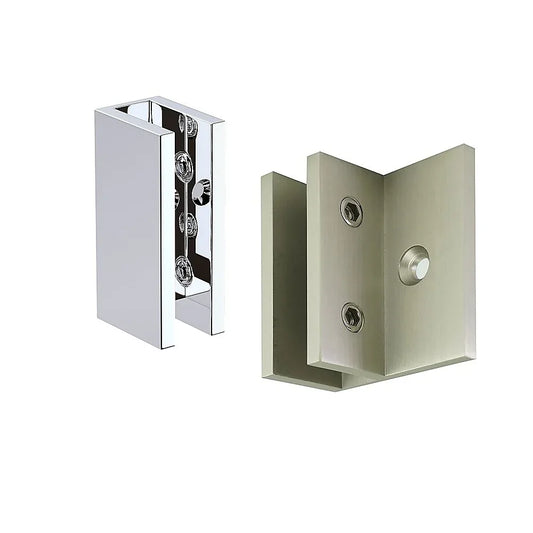 Glass-to-wall/floor Shower Screen U-bracket in White - Mekamart Australia