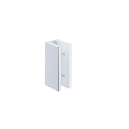 Glass-to-wall/floor Shower Screen U-bracket in White - Mekamart Australia