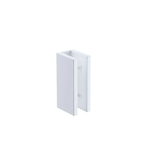 Glass-to-wall/floor Shower Screen U-bracket in White - Mekamart Australia