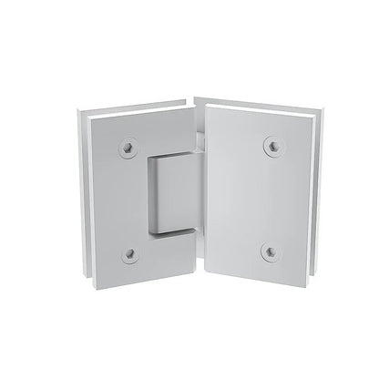 135° Glass-to-Glass Stainless steel Square Shower Hinge in White - Mekamart Australia