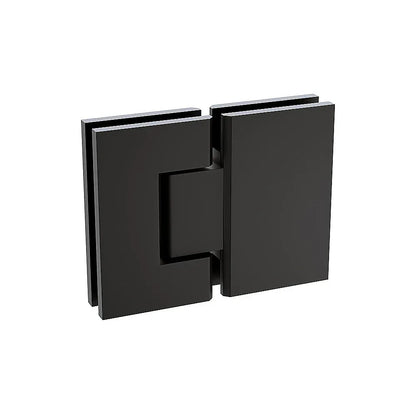180 Degree Brass Glass to Glass Shower Door Hinge in Black - Mekamart Australia