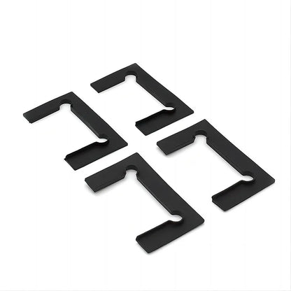 180 Degree Brass Glass to Glass Shower Door Hinge in Black - Mekamart Australia