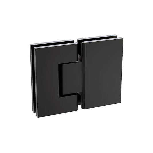 180 Degree Stainless steel Glass to Glass Shower Door Hinge in Black - Mekamart Australia