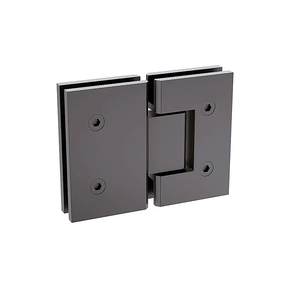 180 Degree Stainless steel Glass to Glass Shower Door Hinge in Gunmetal - Mekamart Australia