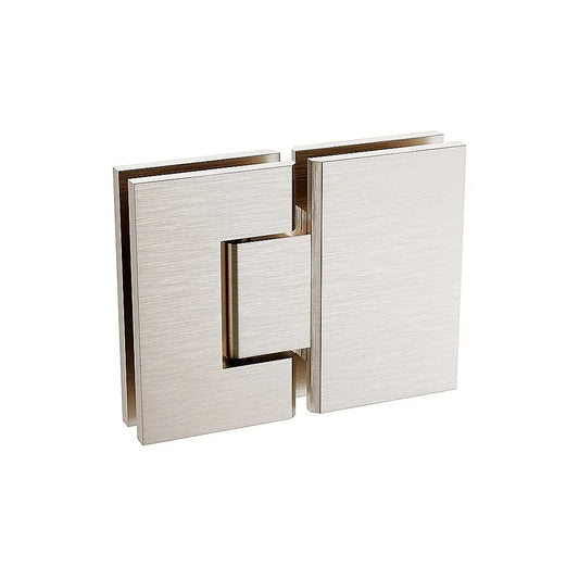 180 Degree Stainless steel Glass to Glass Shower Door Hinge in Nickel - Mekamart Australia
