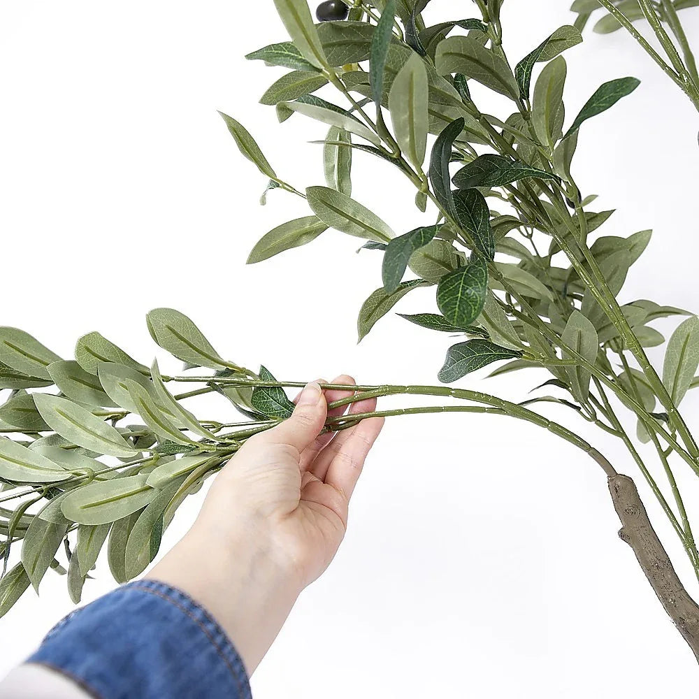 150cm Artificial Olive Tree – Tall Realistic Faux Green Indoor Plant for Home & Office - Mekamart Australia