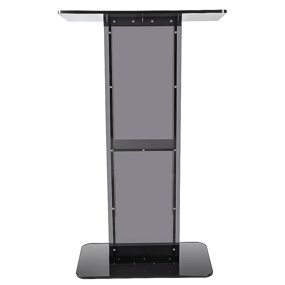 120cm Acrylic Podium Stand Black - Mekamart Australia