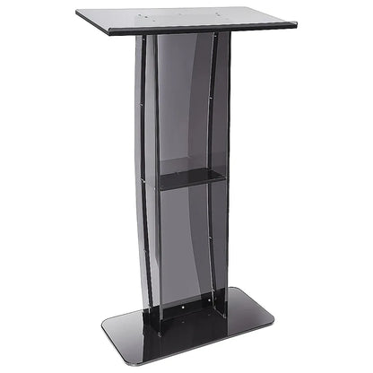 120cm Acrylic Podium Stand Black - Mekamart Australia