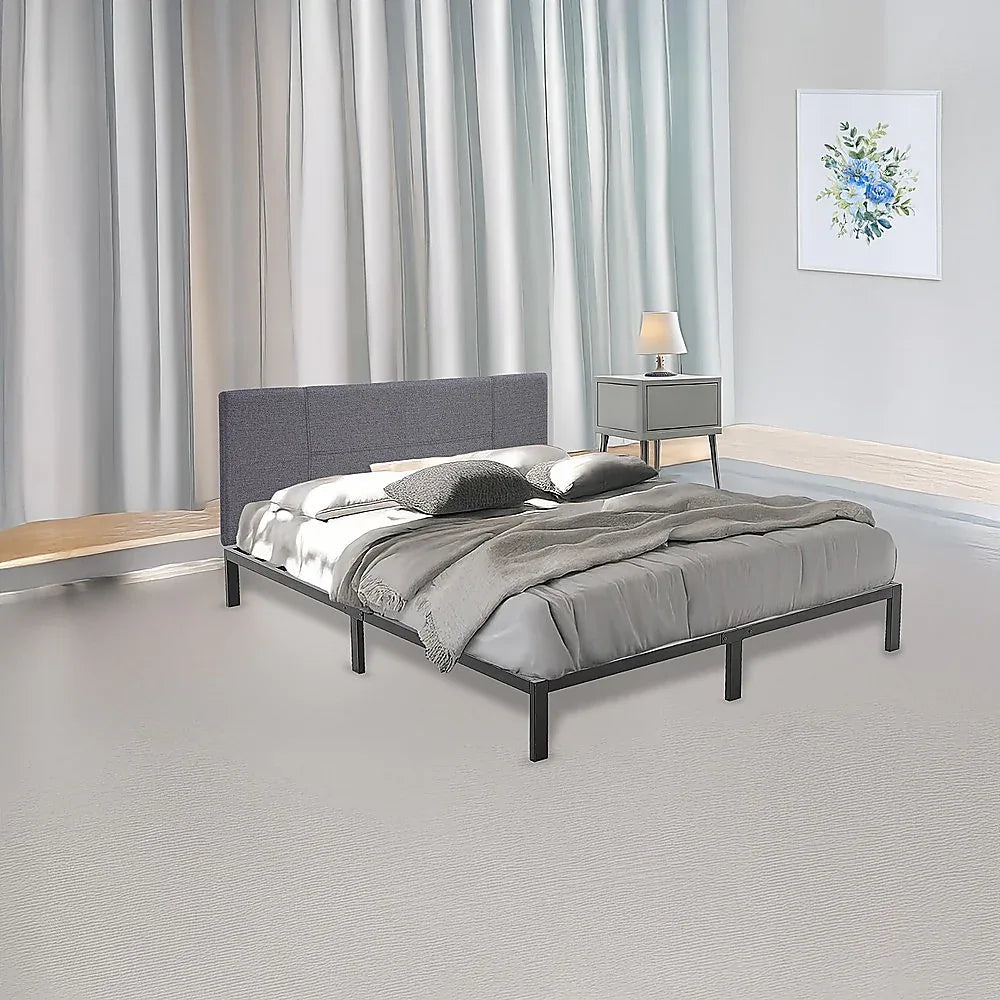 Single Full Metal Bed Frame Base – Sturdy Steel Bed Base for Australian Mattress - Mekamart Australia