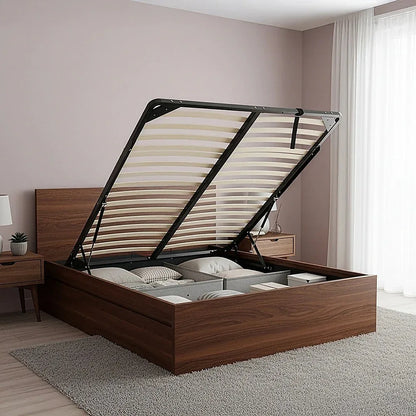 Queen Gas Lift Bed Mechanism with Frame – Storage Platform & Sofa Bed Kit - Mekamart Australia