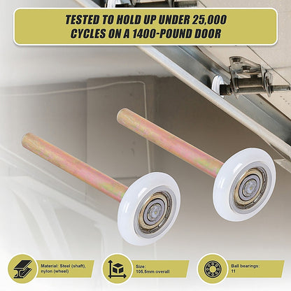 Garage Door Roller / Wheel / Heavy-duty 11 Ball Bearing 12 Pack