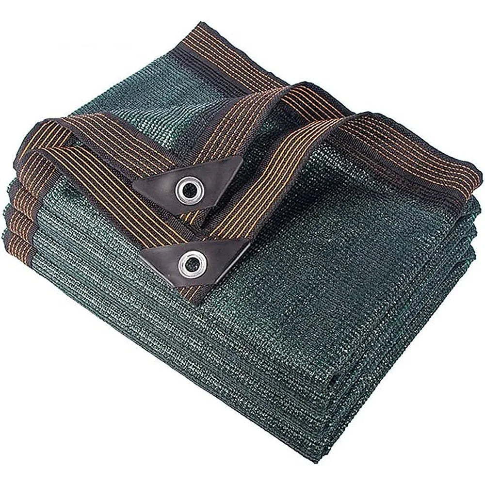 15m x 2m Fence Windscreen Privacy Screen Shade Cover Dark Green Fabric Mesh Garden - Mekamart Australia