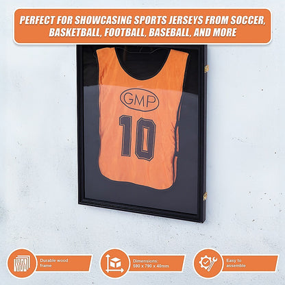 Jersey Display Frame Case 590 x 790 x 40mm Lockable JBox