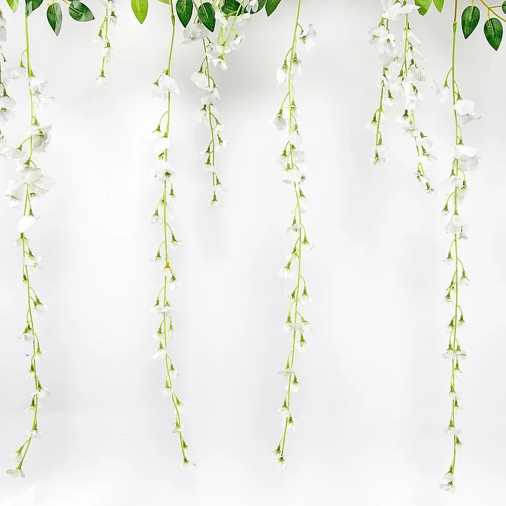 1M Artificial Flower Runner Arrangement Panel Wall Rose DIY Wedding Party Décor - Mekamart Australia