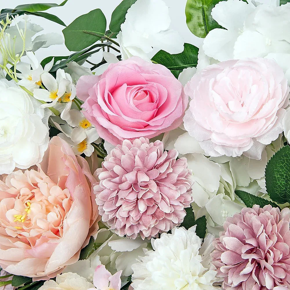 1M Artificial Flower Runner Arrangement Panel Wall Rose DIY Wedding Party Décor - Mekamart Australia
