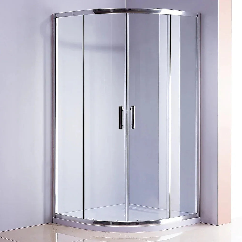 90x90cm Rounded Curved Shower Base in White - Mekamart Australia
