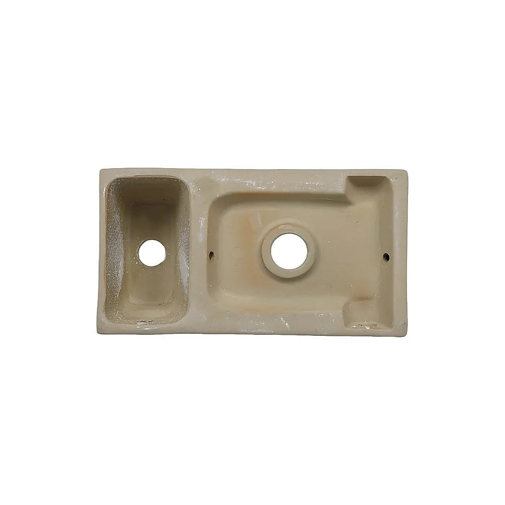 Small Compact Bathroom Cloakroom Hand Wash Basin Sink Ceramic Wall Hung - Mekamart Australia