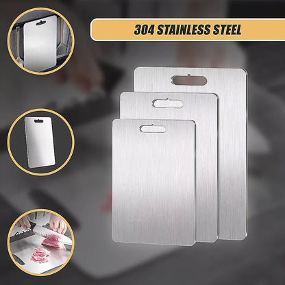 3 x 304SS Cutting Chopping Board Stainless Steel - Mekamart Australia