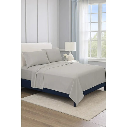 Queen Bed Sheet Set – 1800 Series Microfiber, Deep Pocket, Soft & Breathable, Grey - Mekamart Australia