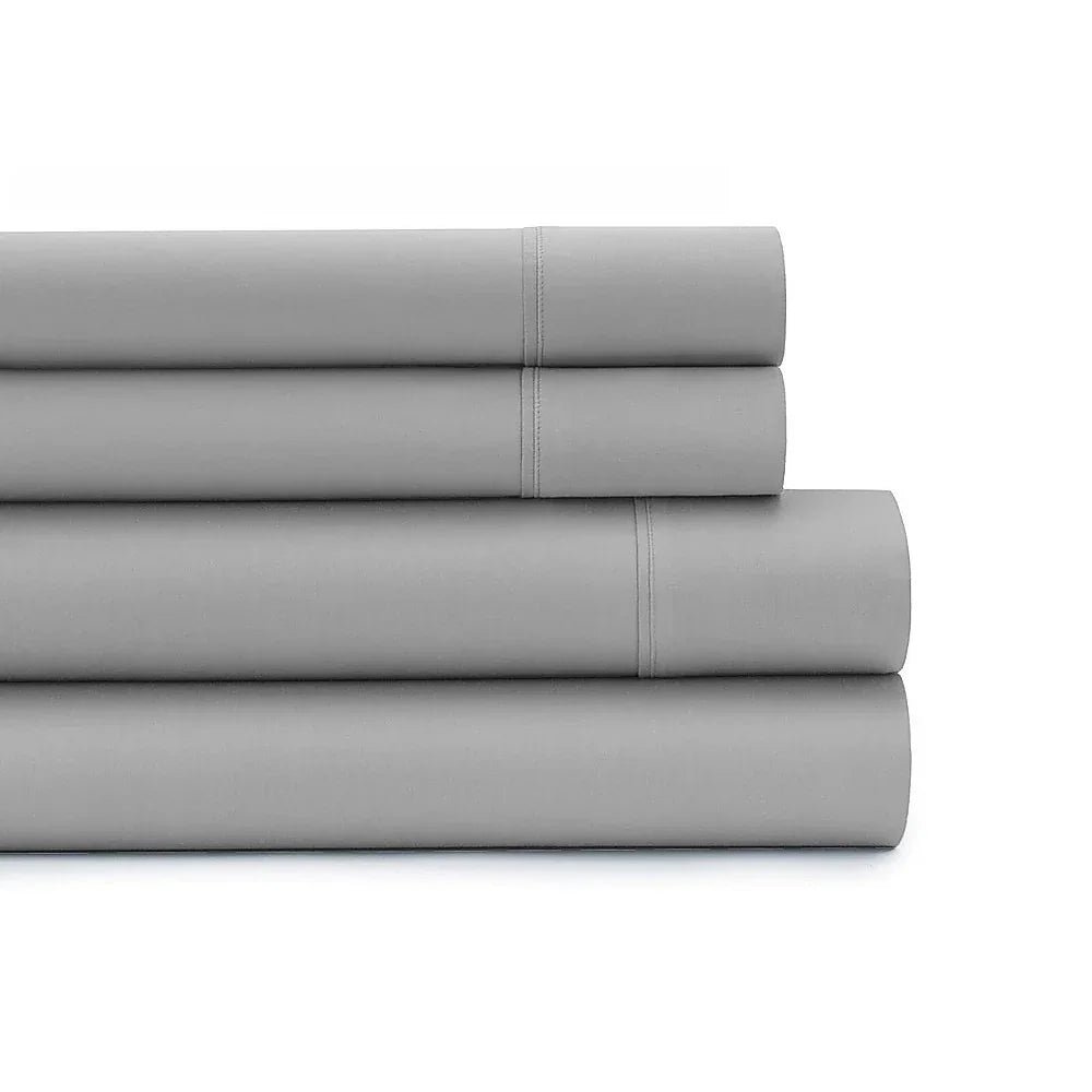 Queen Bed Sheet Set – 1800 Series Microfiber, Deep Pocket, Soft & Breathable, Grey - Mekamart Australia