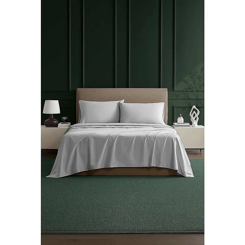 Queen Bed Sheet Set – 1800 Series Microfiber, Deep Pocket, Soft & Breathable, White - Mekamart Australia