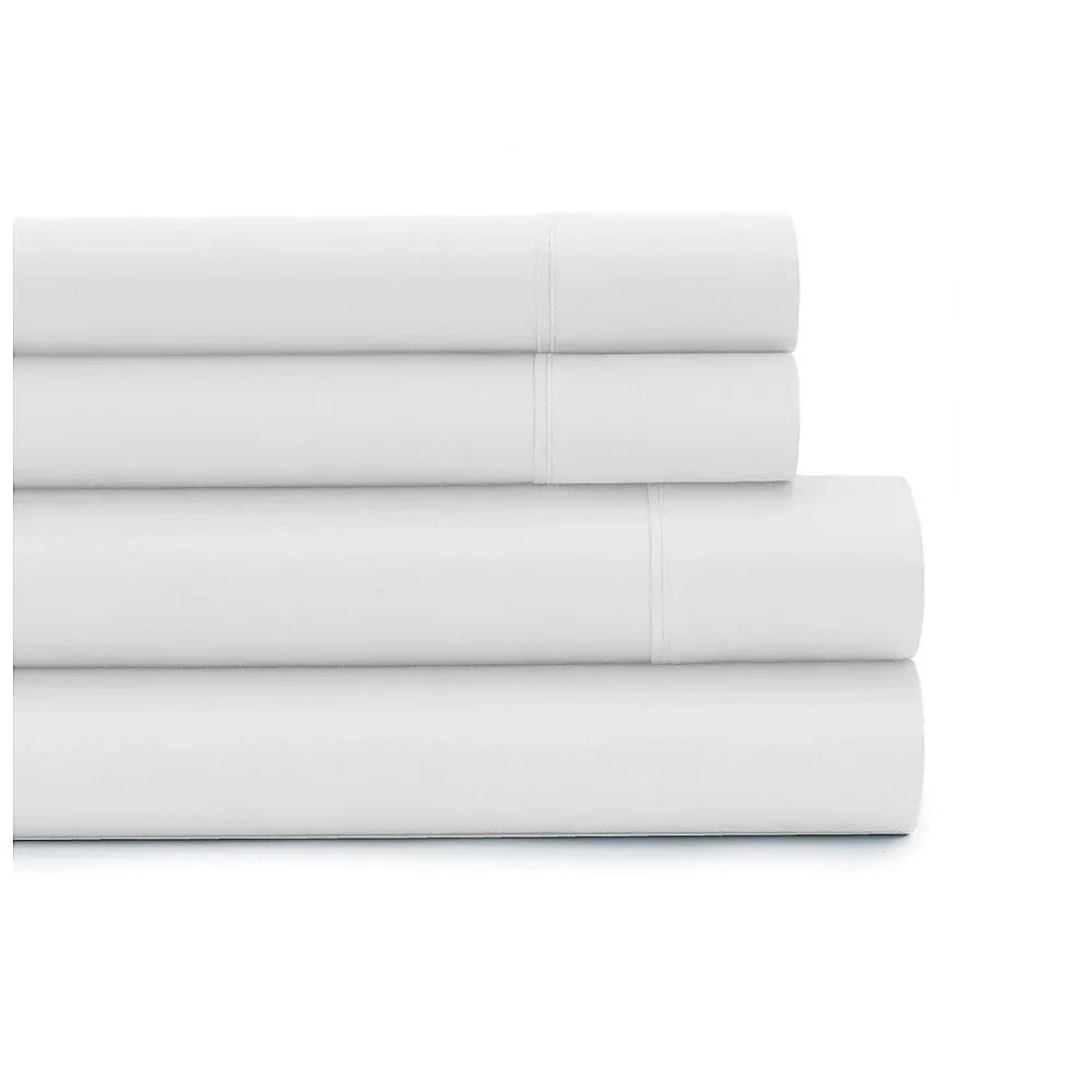 Queen Bed Sheet Set – 1800 Series Microfiber, Deep Pocket, Soft & Breathable, White - Mekamart Australia