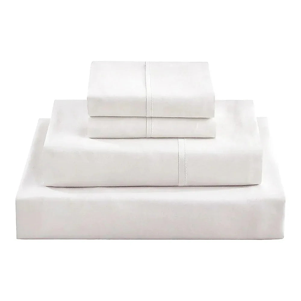 King Bed Sheet Set – 1800 Series Microfiber, Deep Pocket, Soft & Breathable, White - Mekamart Australia