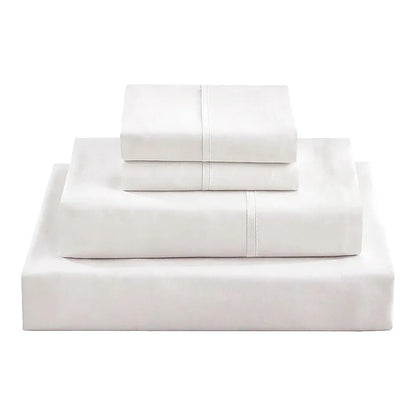 King Bed Sheet Set – 1800 Series Microfiber, Deep Pocket, Soft & Breathable, White - Mekamart Australia
