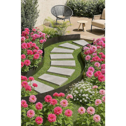 Steel Landscape Edging 6 Pack – 100x20cm Rust-Resistant Garden Border Edging - Mekamart Australia