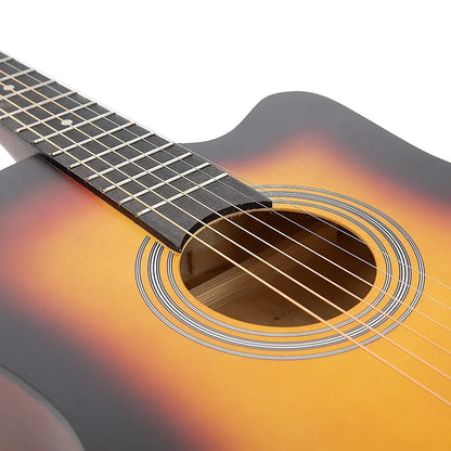 38" Full Size Acoustic Guitar – Beginner Wooden Guitar for Adults & Teens - Mekamart Australia