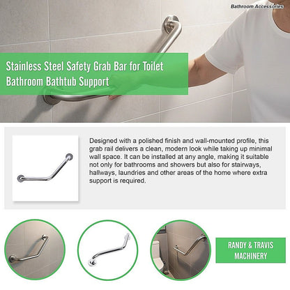 Stainless Steel Safety Grab Bar for Toilet Bathroom Bathtub Support