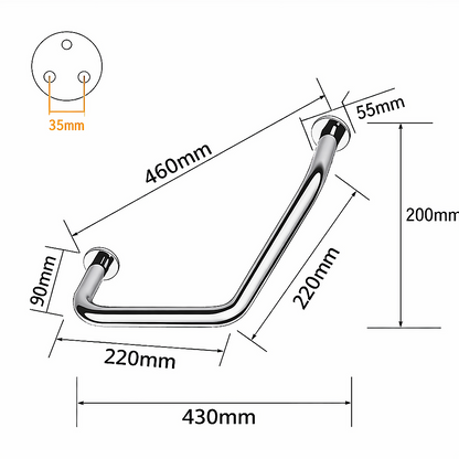 Stainless Steel Safety Grab Bar for Toilet Bathroom Bathtub Support