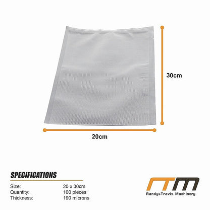 20cm x 30cm 100pcs Vacuum Sealer Bags Food Storage
