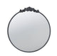 Baroque Black Round Mirror 81cm