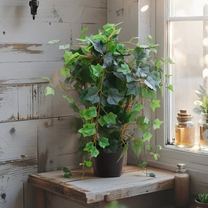 Potted Artificial Ivy Plant 43cm - Mekamart Australia