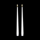bulk 24 Led Tappered Dinner Candle White 24cm
